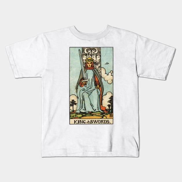 KING OF SWORDS Kids T-Shirt by WAITE-SMITH VINTAGE ART